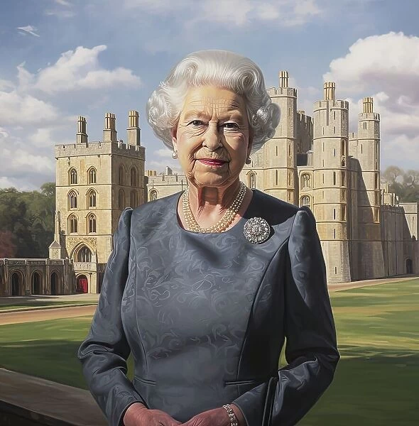 AI Image - Portrait of Queen Elizabeth II, 2000s, (2023). Creator: Heritage Images