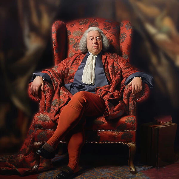AI IMAGE - Portrait of Samuel Johnson, 1760s, (2023). Creator: Heritage Images