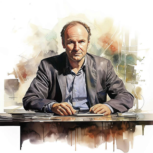 AI IMAGE - Portrait of Tim Berners-Lee, 2010s, (2023). Creator: Heritage Images