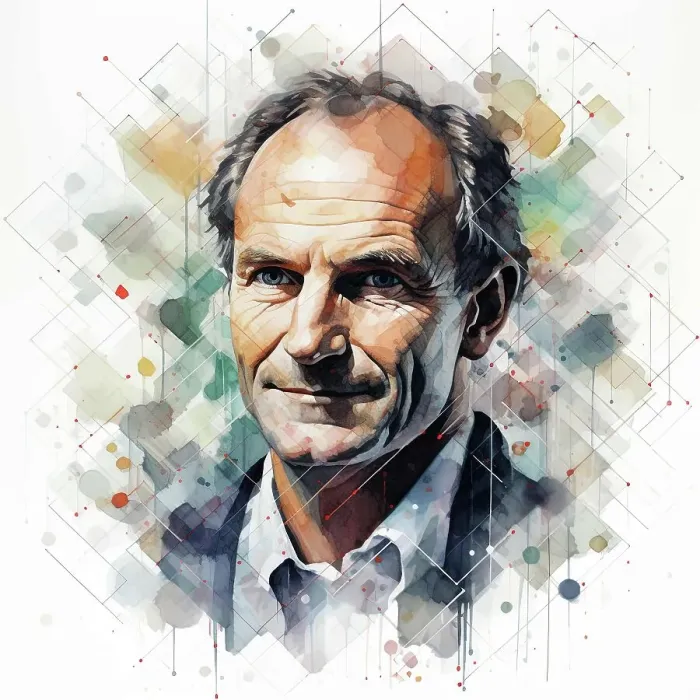Framed Print : AI IMAGE - Portrait of Tim Berners-Lee, 2010s, (2023). Creator: Heritage Images Framed Print : AI IMAGE - Portrait of Tim Berners-Lee, 2010s, (2023). Creator: Heritage Images