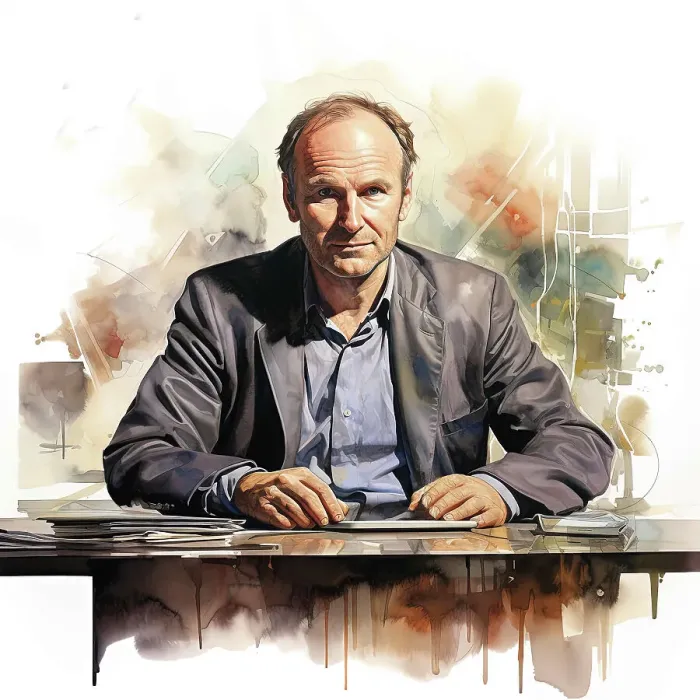 Framed Print : AI IMAGE - Portrait of Tim Berners-Lee, 2010s, (2023). Creator: Heritage Images Framed Print : AI IMAGE - Portrait of Tim Berners-Lee, 2010s, (2023). Creator: Heritage Images