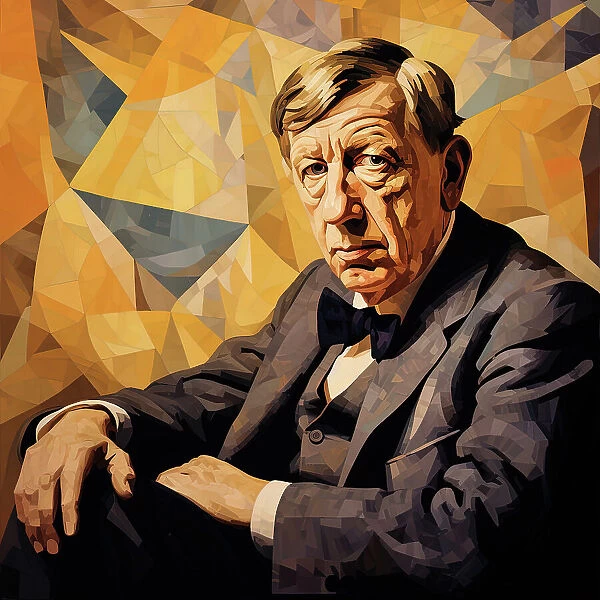 AI IMAGE - Portrait of W H Auden, c1960s, (2023). Creator: Heritage Images