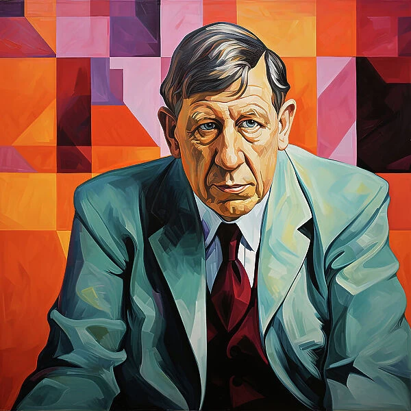 AI IMAGE - Portrait of W H Auden, c1960s, (2023). Creator: Heritage Images