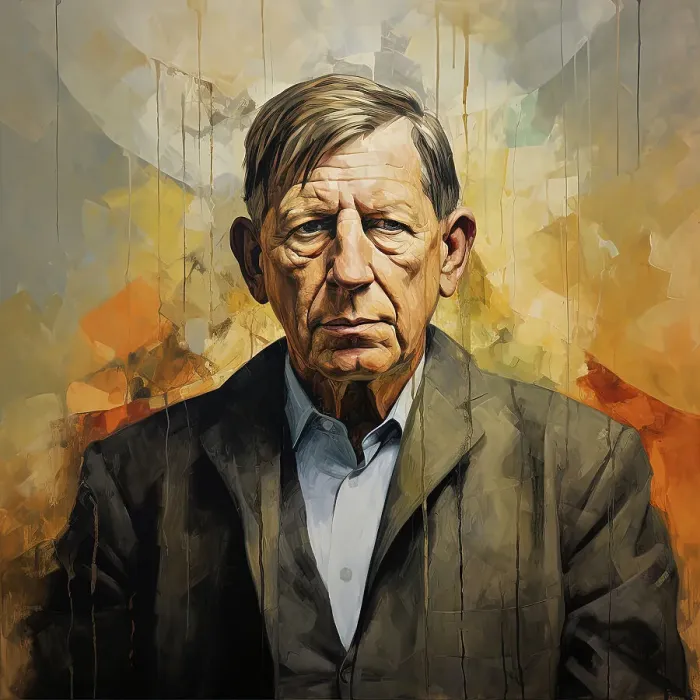 Framed Print : AI IMAGE - Portrait of W H Auden, c1970s, (2023). Creator: Heritage Images Framed Print : AI IMAGE - Portrait of W H Auden, c1970s, (2023). Creator: Heritage Images