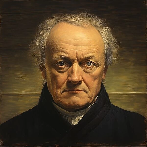 AI Image - Portrait of William Blake, 1800s, (2023). Creator: Heritage Images
