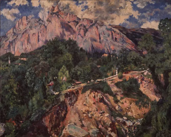 Framed Print : The Ai-Petri Mountain, 1926. Artist: Lentulov, Aristarkh Vasilyevich (1882-1943) Framed Print : The Ai-Petri Mountain, 1926. Artist: Lentulov, Aristarkh Vasilyevich (1882-1943)