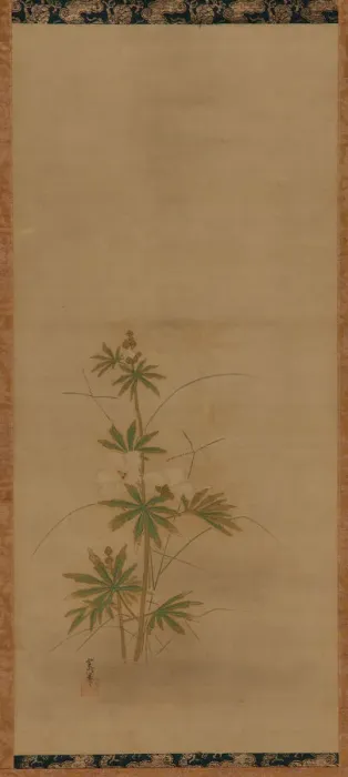 Framed Print : Aibika (part of a set), Edo period, mid 17th-early 18th century. Creator: Kano Yoboku Tsunenobu Framed Print : Aibika (part of a set), Edo period, mid 17th-early 18th century. Creator: Kano Yoboku Tsunenobu