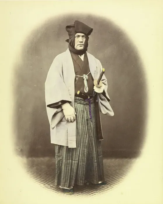Framed Print : Aidzoo Officer, about 1868. Creator: Felice Beato Framed Print : Aidzoo Officer, about 1868. Creator: Felice Beato