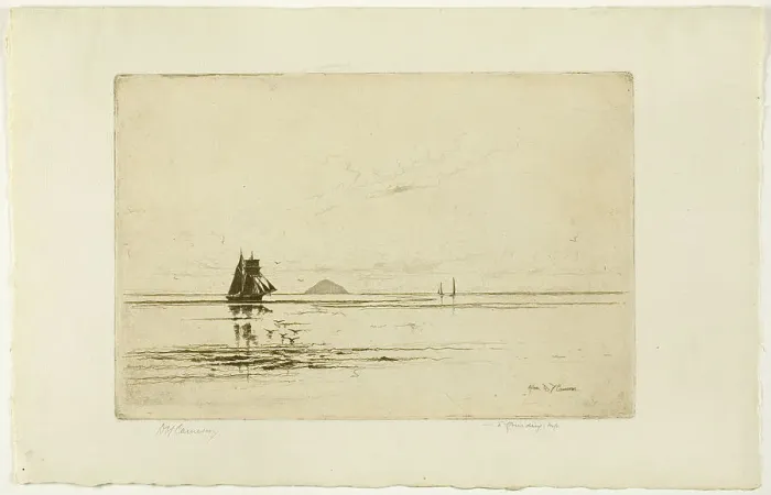 Framed Print : Ailsa, plate twenty from the Clyde Set, 1889. Creator: David Young Cameron Framed Print : Ailsa, plate twenty from the Clyde Set, 1889. Creator: David Young Cameron