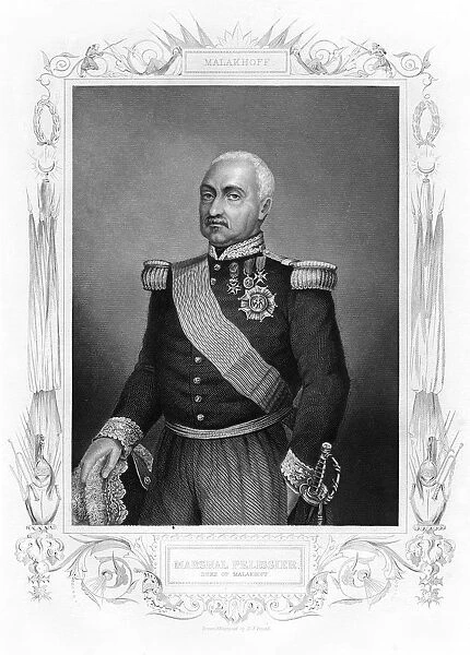 Aimable Jean Jacques Pelissier, duke of Malakoff, marshal of France, 19th century.Artist: DJ Pound