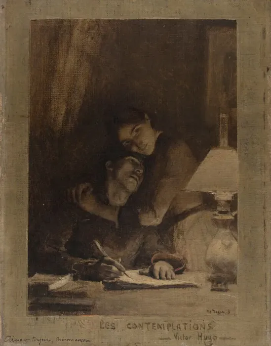 Framed Print : Aimons toujours! Aimons encore!, c. 1886. Creator: Dagnan-Bouveret