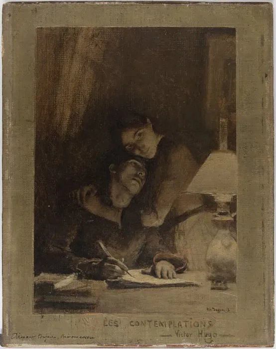 Framed Print : Aimons toujours, aimons encore, c1886. Creator: Pascal Adolphe Jean Dagnan-Bouveret Framed Print : Aimons toujours, aimons encore, c1886. Creator: Pascal Adolphe Jean Dagnan-Bouveret