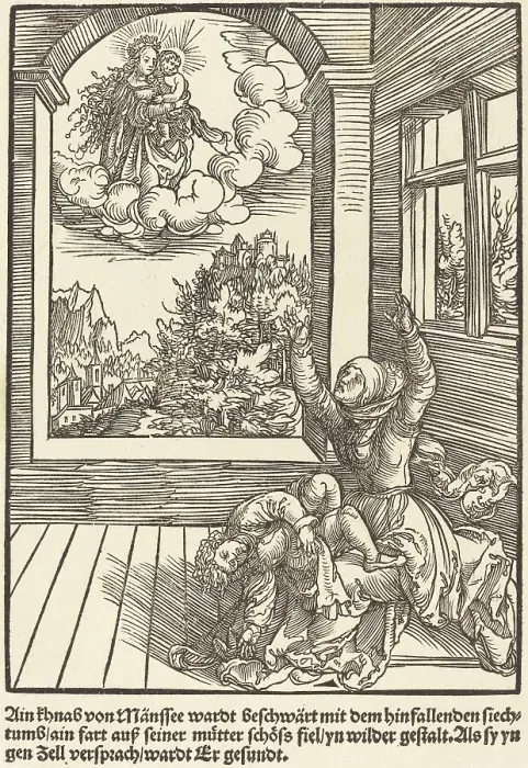 Framed Print : Ain khnab von Mansee wardt.. c. 1503. Creator: Master of the Legend Scenes Framed Print : Ain khnab von Mansee wardt.. c. 1503. Creator: Master of the Legend Scenes