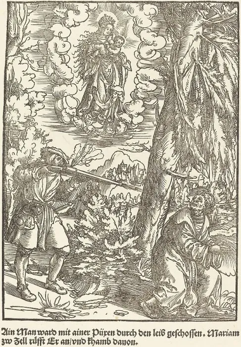 Framed Print : Ain Man ward mit ainer Puren... c. 1503. Creator: Master of the Legend Scenes Framed Print : Ain Man ward mit ainer Puren... c. 1503. Creator: Master of the Legend Scenes
