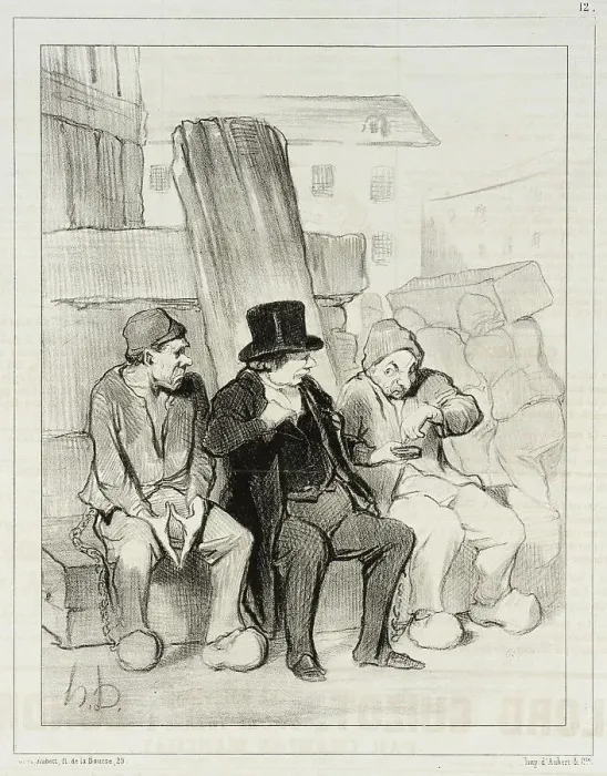 Framed Print : Ainsi donc, mon ami à vingt-deux ans vous aviez déjà tué trois hommes... 1844. Creator: Honore Daumier