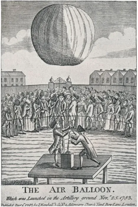 Framed Print : The Air Balloon, 1783, (1920). Creator: Unknown Framed Print : The Air Balloon, 1783, (1920). Creator: Unknown