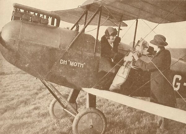 By Air to the Golf Links in a Little 27-60 HP Moth Light Plane, 1927
