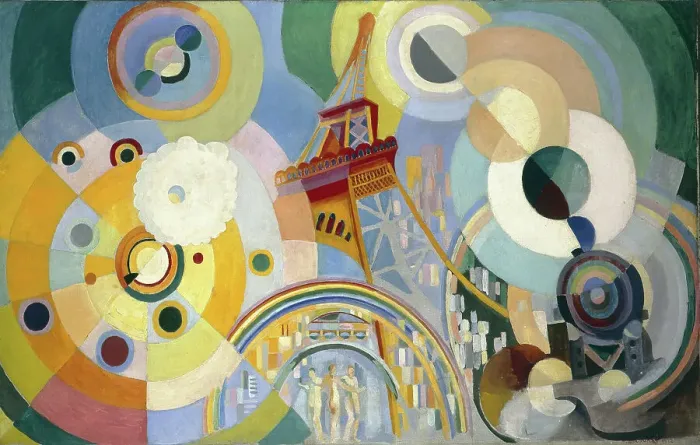 Framed Print : Air, Iron and Water, 1937. Creator: Delaunay, Robert (1885-1941) Framed Print : Air, Iron and Water, 1937. Creator: Delaunay, Robert (1885-1941)