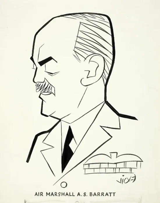 Framed Print : Air Marshall AS Barratt, between 1939 and 1946. Creators: Central Office of Information, Victor Weisz Framed Print : Air Marshall AS Barratt, between 1939 and 1946. Creators: Central Office of Information, Victor Weisz