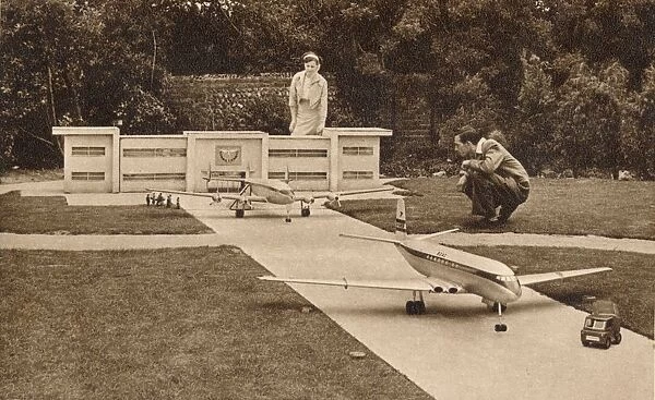The Airport, the Model Village, West Cliff, Ramsgate, Kent, c1950s