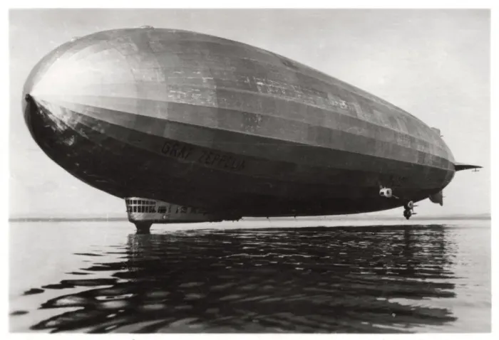 Framed Print : Airship LZ127 Graf Zeppelin landing on Lake Constance, Germany, 1933 Framed Print : Airship LZ127 Graf Zeppelin landing on Lake Constance, Germany, 1933