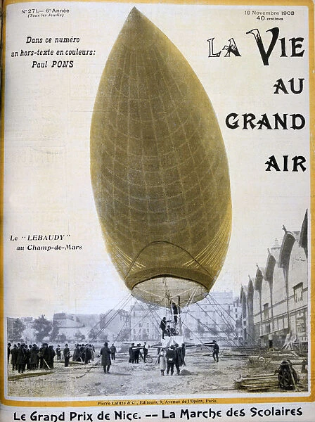 The airship of Pierre and Paul Lebaudy, France, 1903
