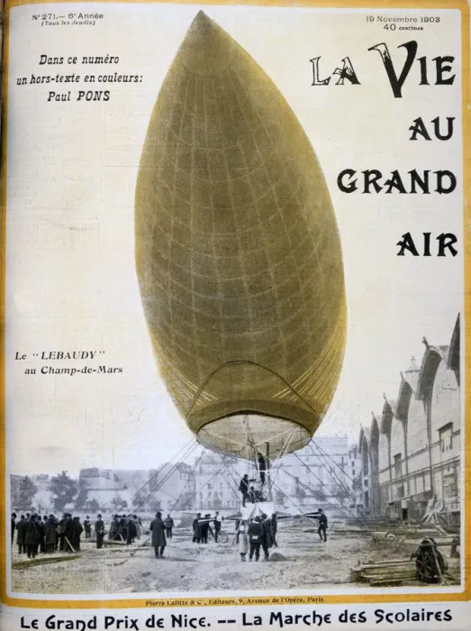 Framed Print : The airship of Pierre and Paul Lebaudy, France, 1903 Framed Print : The airship of Pierre and Paul Lebaudy, France, 1903