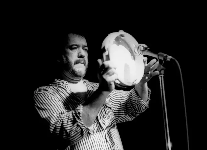 Framed Print : Airto Moreira, Ronnie Scotts, Soho, London, May, 1989. Artist: Brian O Connor Framed Print : Airto Moreira, Ronnie Scotts, Soho, London, May, 1989. Artist: Brian O Connor