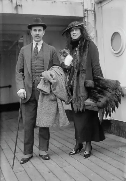Framed Print : A.J. Drexel Jr. and wife, 1915. Creator: Bain News Service