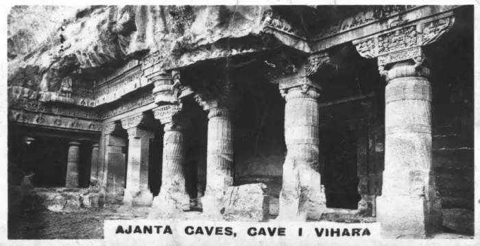 Framed Print : Ajanta caves, Vihara, Maharashtra, India, c1925 Framed Print : Ajanta caves, Vihara, Maharashtra, India, c1925