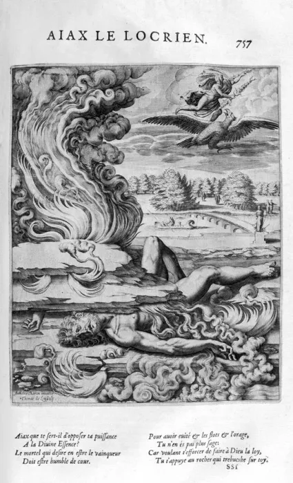 Framed Print : Ajax the Lesser, 1615. Artist: Leonard Gaultier Framed Print : Ajax the Lesser, 1615. Artist: Leonard Gaultier