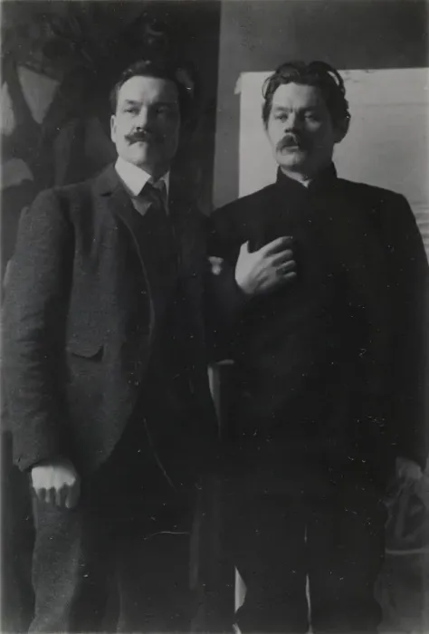 Framed Print : Akseli Gallen-Kallela and Maxim Gorky in Helsinki, c. 1905 Framed Print : Akseli Gallen-Kallela and Maxim Gorky in Helsinki, c. 1905