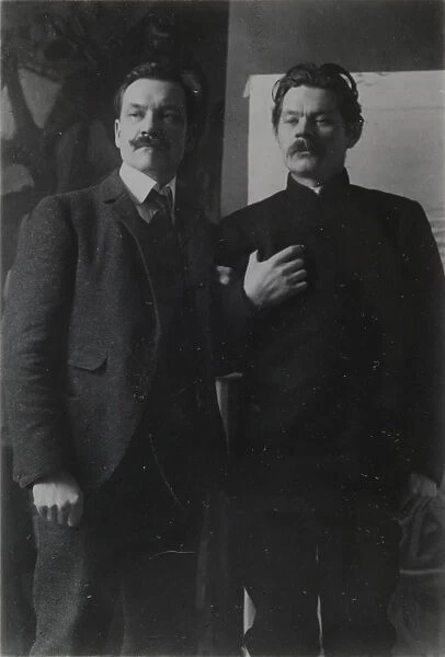Akseli Gallen-Kallela and Maxim Gorky in Helsinki, c. 1905