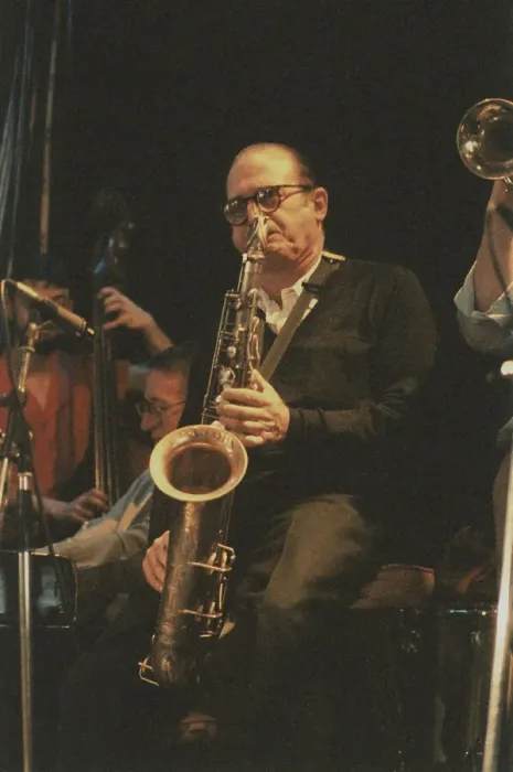 Framed Print : Al Cohn, Edinburgh Jazz Festival, 1987. Creator: Brian Foskett Framed Print : Al Cohn, Edinburgh Jazz Festival, 1987. Creator: Brian Foskett