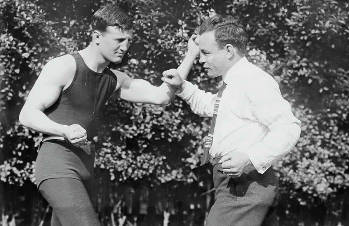 Framed Print : Al McCoy & Charlie Goldman, between c1910 and c1915. Creator: Bain News Service Framed Print : Al McCoy & Charlie Goldman, between c1910 and c1915. Creator: Bain News Service