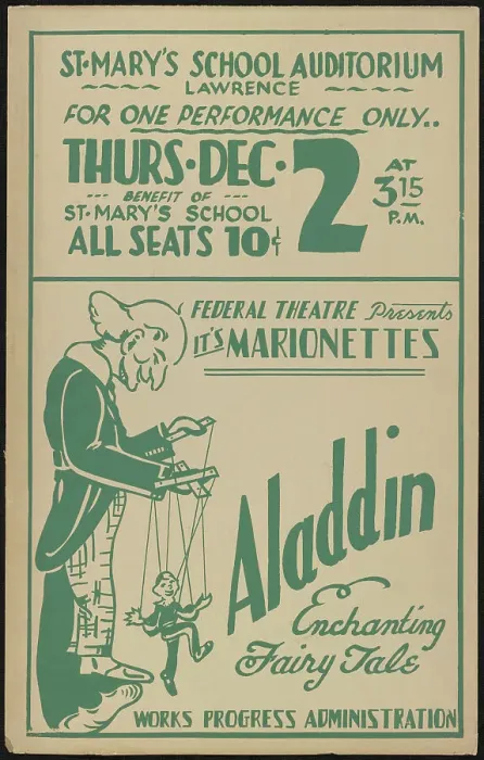 Framed Print : Aladdin, [193-]. Creator: Unknown