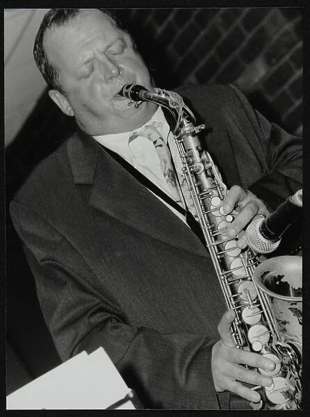 Alan Barnes (alto saxophone) playing at The Fairway, Welwyn Garden City, Hertforrdshire, 2002
