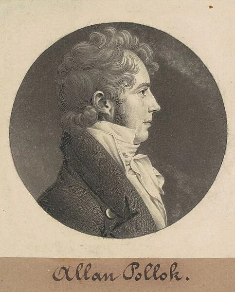Alan Pollok, 1808. Creator: Charles Balthazar Julien Fevret de Saint-Memin