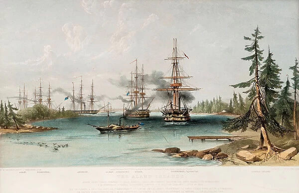 The Aland Islands on July 22, 1854, 1855. Artist: Brierly, Oswald Walters (1817-1894)