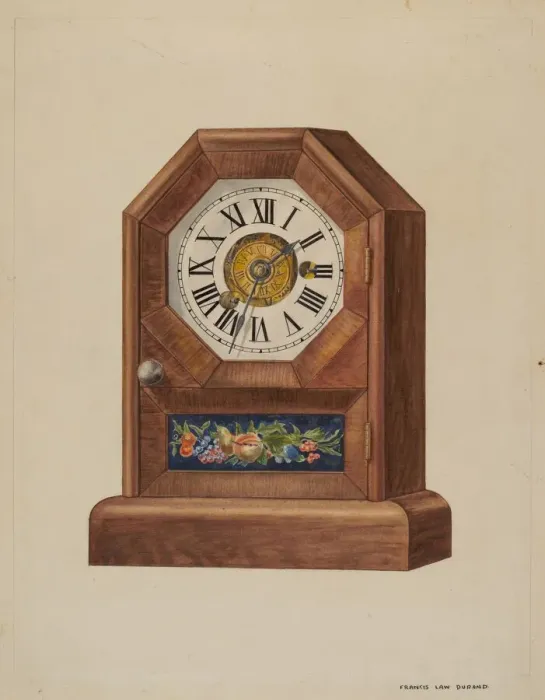 Framed Print : Alarm Clock (Timepiece), c. 1937. Creator: Francis Law Durand Framed Print : Alarm Clock (Timepiece), c. 1937. Creator: Francis Law Durand