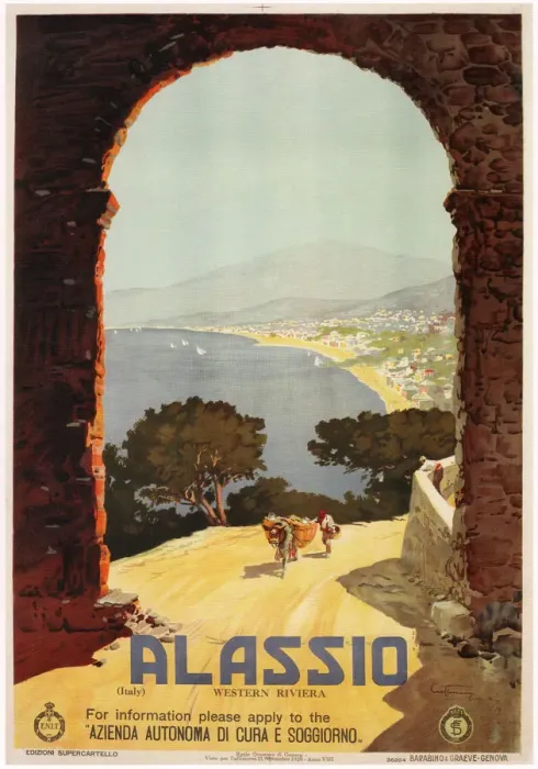 Framed Print : Alassio, 1929. Artist: Craffonara, Aurelio (1875-1945) Framed Print : Alassio, 1929. Artist: Craffonara, Aurelio (1875-1945)