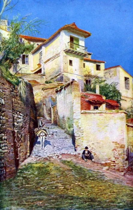 Framed Print : Albaicin, the old quarter of Granada, Andalusia, Spain, c1924 Framed Print : Albaicin, the old quarter of Granada, Andalusia, Spain, c1924