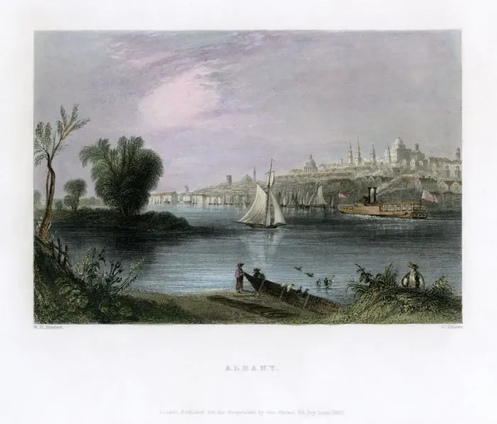 Framed Print : Albany, New York, USA, 1837. Artist: C Cousen Framed Print : Albany, New York, USA, 1837. Artist: C Cousen