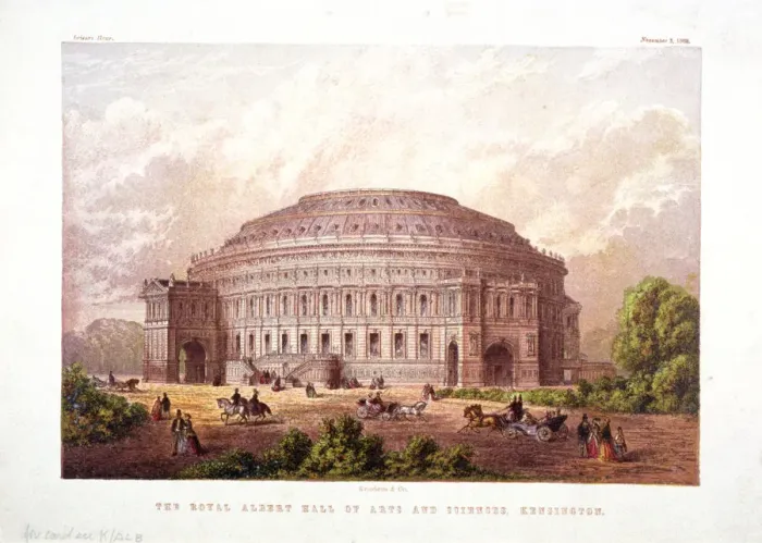 Framed Print : Albert Hall, Kensington, London, 1868. Artist: Kronheim & Co Framed Print : Albert Hall, Kensington, London, 1868. Artist: Kronheim & Co