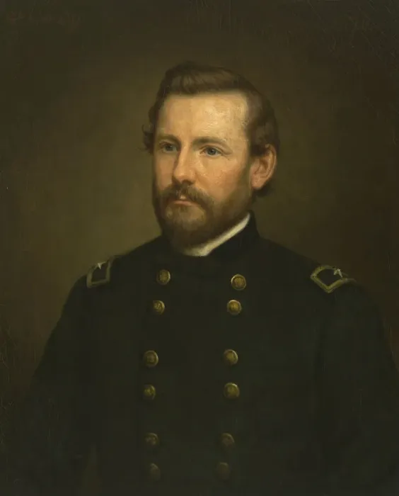 Framed Print : Albert James Myer, 1876. Creator: George Peter Alexander Healy Framed Print : Albert James Myer, 1876. Creator: George Peter Alexander Healy