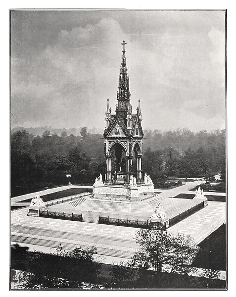 The Albert Memorial, London, 1901. Artist: Pawson & Brailsford