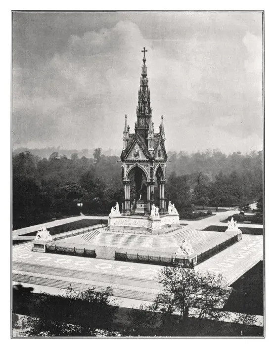 Framed Print : The Albert Memorial, London, 1901. Artist: Pawson & Brailsford Framed Print : The Albert Memorial, London, 1901. Artist: Pawson & Brailsford