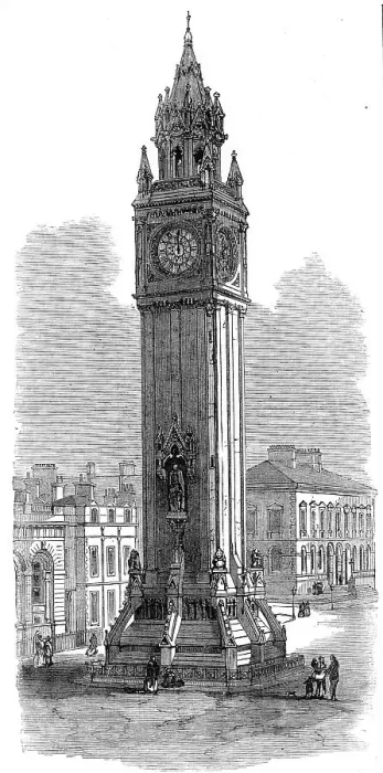Framed Print : The Albert Memorial Tower, Belfast, 1870. Creator: Unknown Framed Print : The Albert Memorial Tower, Belfast, 1870. Creator: Unknown