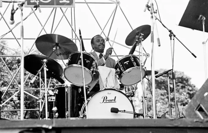 Framed Print : Albert Tootie Heath, Capital Jazz, Knebworth, July 1982. Artist: Brian O Connor Framed Print : Albert Tootie Heath, Capital Jazz, Knebworth, July 1982. Artist: Brian O Connor