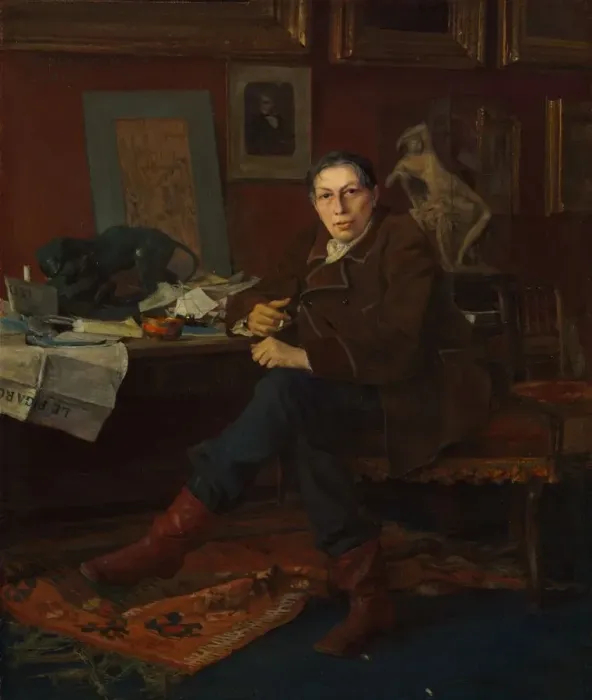 Framed Print : Albert Wolff in His Study, 1881. Creator: Jules Bastien-Lepage (French, 1848-1884) Framed Print : Albert Wolff in His Study, 1881. Creator: Jules Bastien-Lepage (French, 1848-1884)